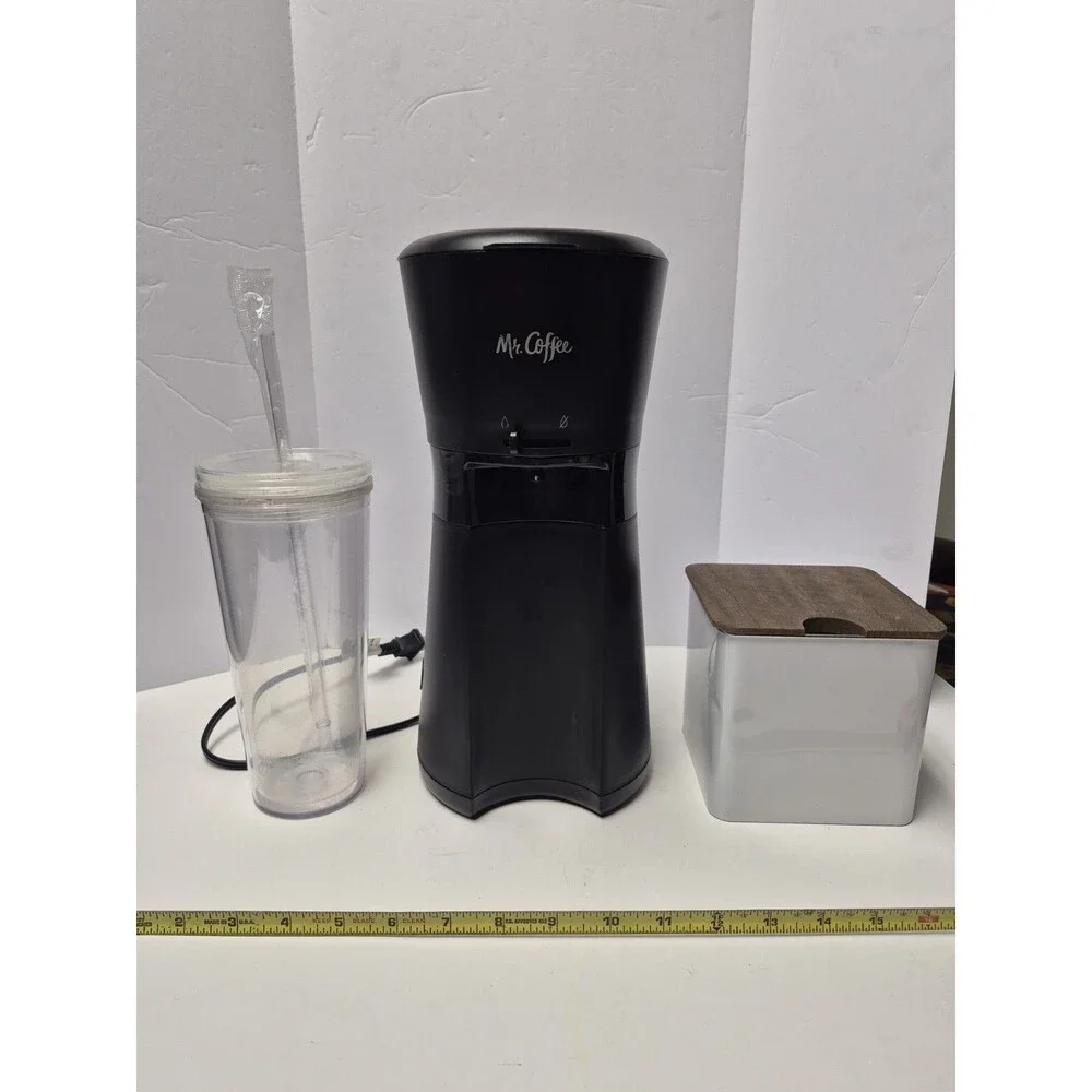 used Mr Coffee Iced Coffee Maker BVMC-ICMBL-AM w Original Tumbler Tested Works